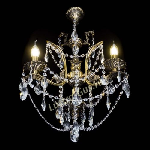 Бронзовая люстра Гелла №3 лучик в Химках Гусь Хрустальный