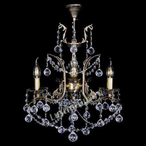 Бронзовая люстра Гелла №3 шар в Химках Гусь Хрустальный