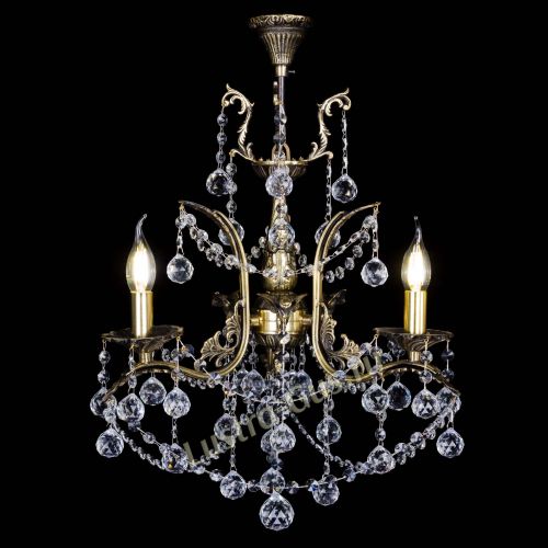 Бронзовая люстра Гелла №3 шар в Химках Гусь Хрустальный