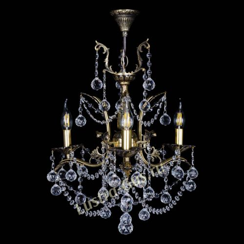 Бронзовая люстра Гелла №3 шар в Химках Гусь Хрустальный