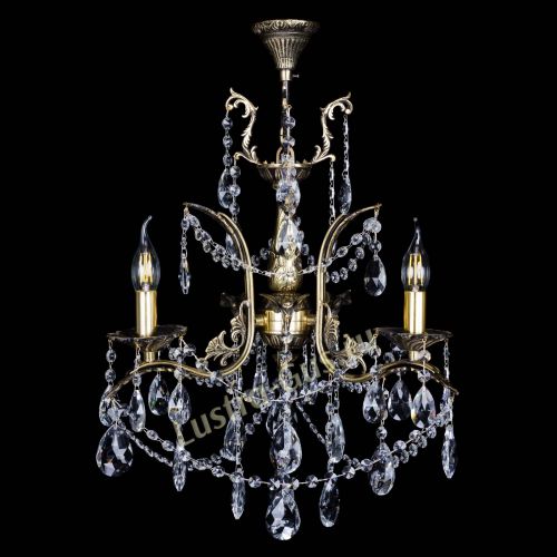 Бронзовая люстра Гелла №3 журавлик в Химках Гусь Хрустальный