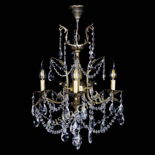 Бронзовая люстра Гелла №3 журавлик в Химках Гусь Хрустальный