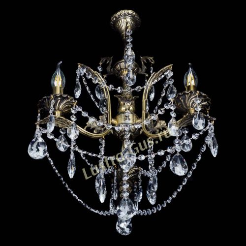 Бронзовая люстра Гелла №3 журавлик в Химках Гусь Хрустальный