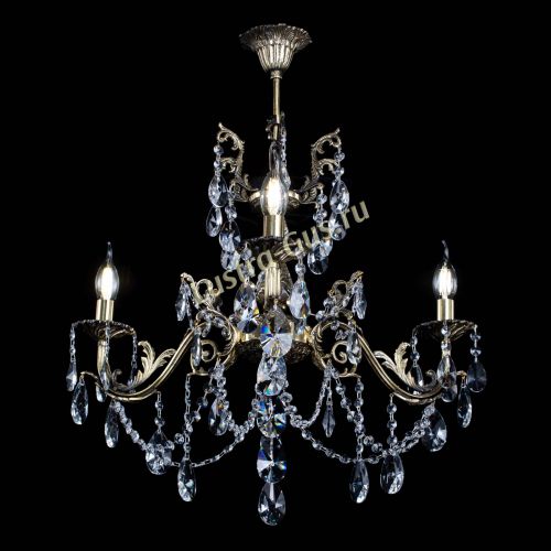 Люстра бронзовая Кассандра №3 лучик в Химках Гусь Хрустальный