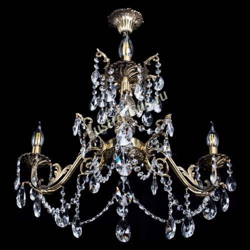 Люстра бронзовая Кассандра №3 лучик в Химках Гусь Хрустальный