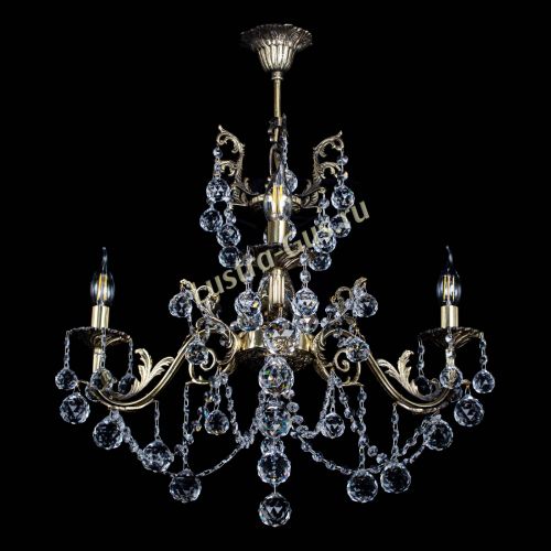 Люстра бронзовая Кассандра №3 шар в Химках Гусь Хрустальный