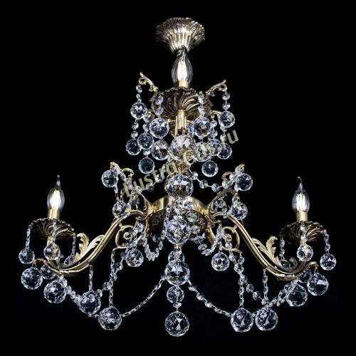 Люстра бронзовая Кассандра №3 шар в Химках Гусь Хрустальный