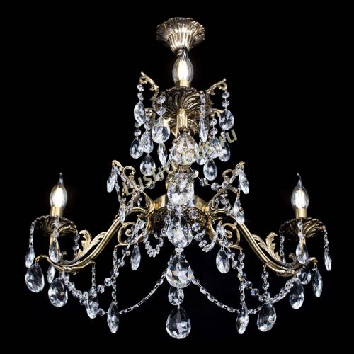 Люстра бронзовая Кассандра №3 журавлик в Химках Гусь Хрустальный