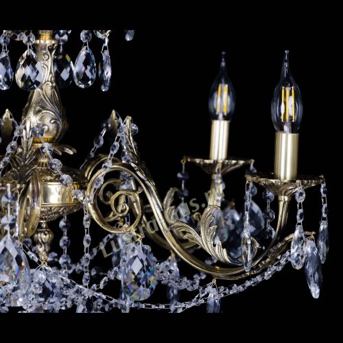 Бронзовая люстра Кассандра №5 баден в Химках Гусь Хрустальный