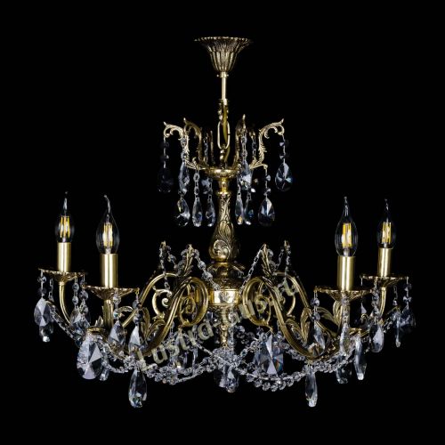 Бронзовая люстра Кассандра №5 лучик в Химках Гусь Хрустальный