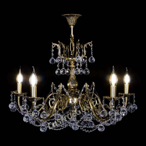 Бронзовая люстра Кассандра №5 шар в Химках Гусь Хрустальный