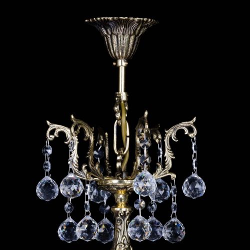 Бронзовая люстра Кассандра №5 шар в Химках Гусь Хрустальный