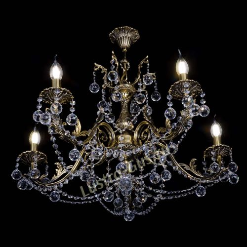 Бронзовая люстра Кассандра №5 шар в Химках Гусь Хрустальный