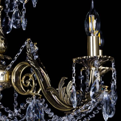 Бронзовая люстра Кассандра №5 журавлик в Химках Гусь Хрустальный