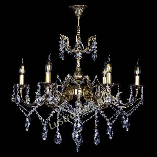 Бронзовая люстра Кассандра №6/2 баден в Химках Гусь Хрустальный