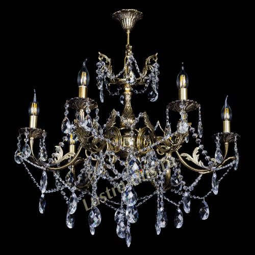 Бронзовая люстра Кассандра №6/2 баден в Химках Гусь Хрустальный