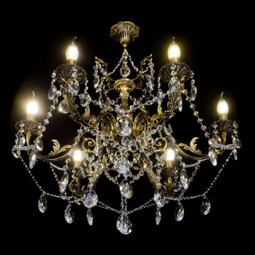 Бронзовая люстра Кассандра №6/2 баден в Химках Гусь Хрустальный