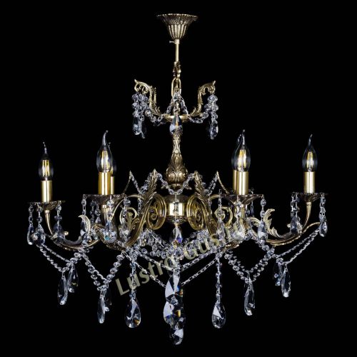  Бронзовая люстра Кассандра №6/2 лучик в Химках Гусь Хрустальный