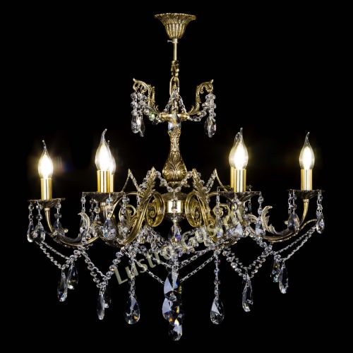  Бронзовая люстра Кассандра №6/2 лучик в Химках Гусь Хрустальный