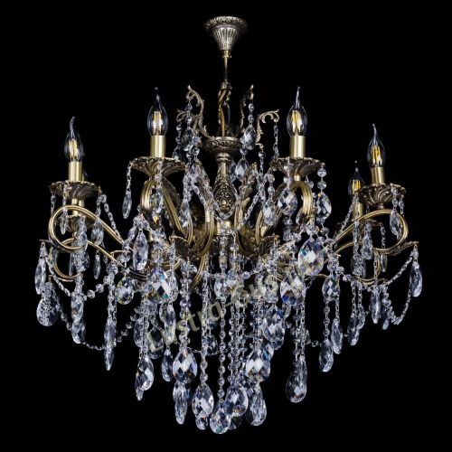 Бронзовая люстра Мелания №8/2 баден в Химках Гусь Хрустальный