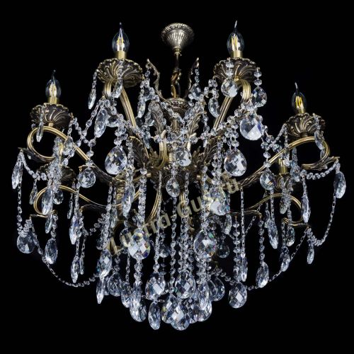 Бронзовая люстра Мелания №8/2 баден в Химках Гусь Хрустальный