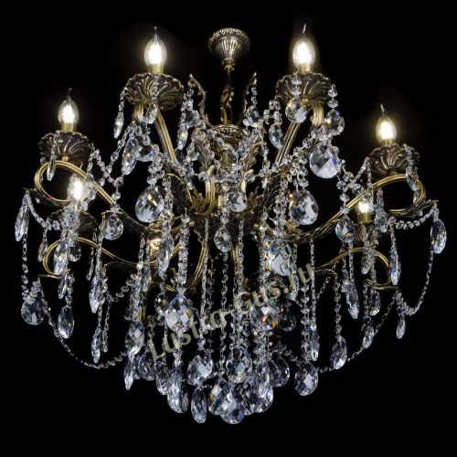 Бронзовая люстра Мелания №8/2 баден в Химках Гусь Хрустальный