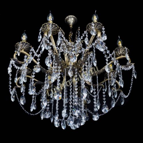 Бронзовая люстра Мелания №8/2 лучик в Химках Гусь Хрустальный