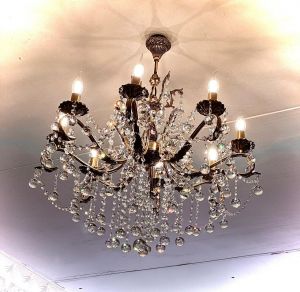 Бронзовая люстра Мелания №8/2 шар в Химках отзыв и фото покупателя