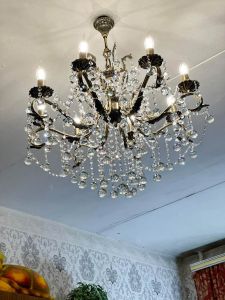 Бронзовая люстра Мелания №8/2 шар в Химках отзыв и фото покупателя