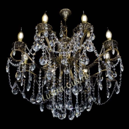 Бронзовая люстра Мелания №8/2 журавлик в Химках Гусь Хрустальный