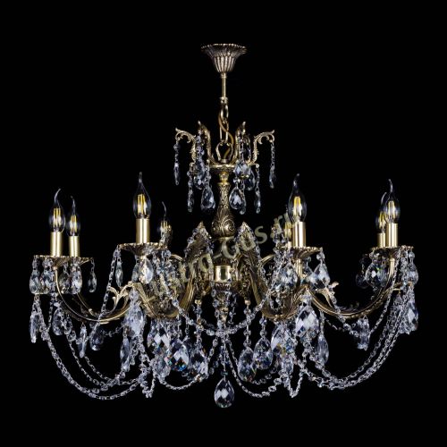 Бронзовая люстра Кассандра №8 баден в Химках Гусь Хрустальный
