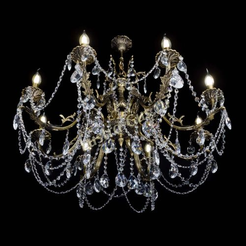 Бронзовая люстра Кассандра №8 баден в Химках Гусь Хрустальный