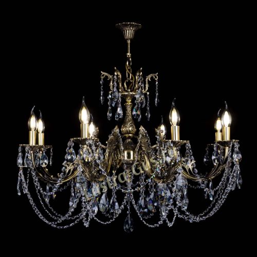 Бронзовая люстра Кассандра №8 лучик в Химках Гусь Хрустальный