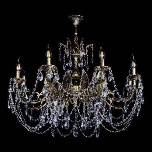 Бронзовая люстра Кассандра №8 лучик в Химках Гусь Хрустальный