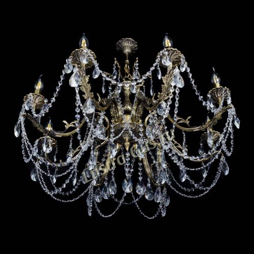 Бронзовая люстра Кассандра №8 лучик в Химках Гусь Хрустальный