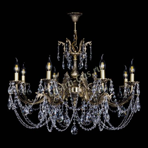 Бронзовая люстра Кассандра №8 журавлик в Химках Гусь Хрустальный