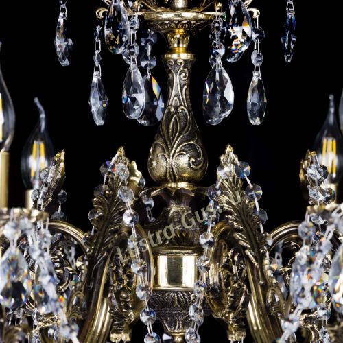 Бронзовая люстра Кассандра №8 журавлик в Химках Гусь Хрустальный