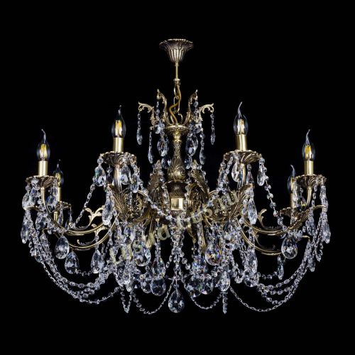 Бронзовая люстра Кассандра №8 журавлик в Химках Гусь Хрустальный