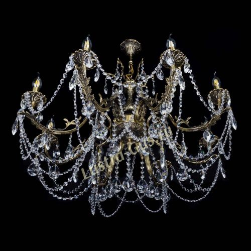 Бронзовая люстра Кассандра №8 журавлик в Химках Гусь Хрустальный