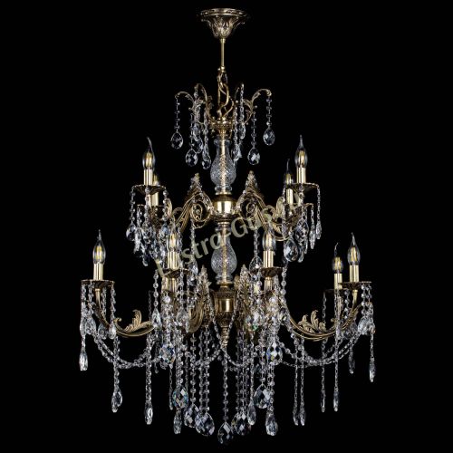 Люстра бронзовая Кассандра Алфея №12 баден в Химках Гусь Хрустальный