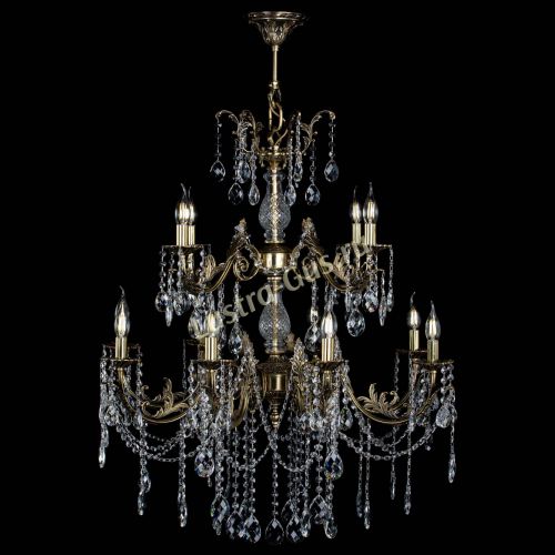 Люстра бронзовая Кассандра Алфея №12 баден в Химках Гусь Хрустальный