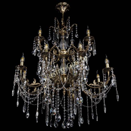 Люстра бронзовая Кассандра Алфея №12 баден в Химках Гусь Хрустальный