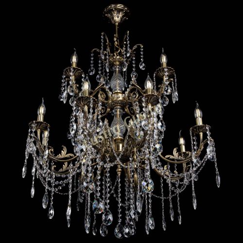 Люстра бронзовая Кассандра Алфея №12 баден в Химках Гусь Хрустальный