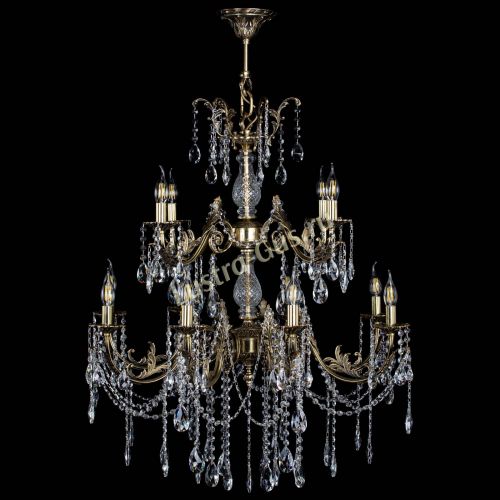 Люстра бронзовая Кассандра Алфея №12 журавлик в Химках Гусь Хрустальный