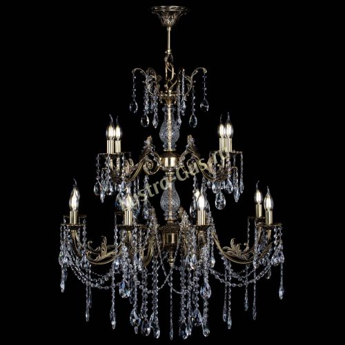 Люстра бронзовая Кассандра Алфея №12 журавлик в Химках Гусь Хрустальный