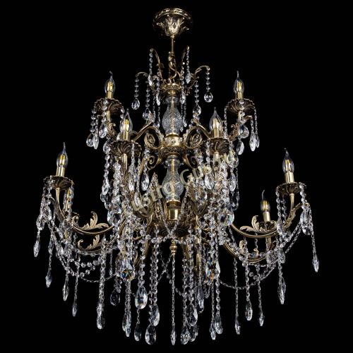 Люстра бронзовая Кассандра Алфея №12 журавлик в Химках Гусь Хрустальный