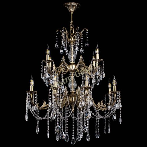 Люстра бронзовая Кассандра Алфея №12 звездочка в Химках Гусь Хрустальный