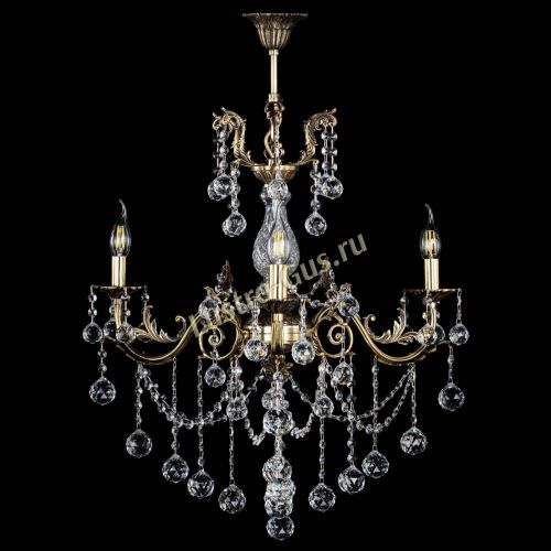 Люстра бронзовая Кассандра Алфея №3/1 шар в Химках Гусь Хрустальный