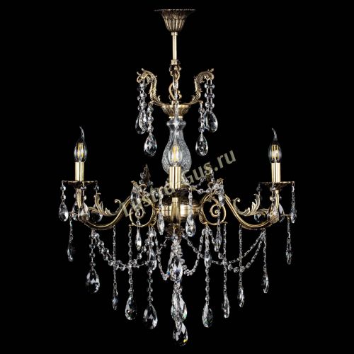 Люстра бронзовая Кассандра Алфея №3/1 журавлик в Химках Гусь Хрустальный