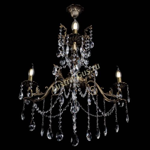 Люстра бронзовая Кассандра Алфея №3/1 журавлик в Химках Гусь Хрустальный